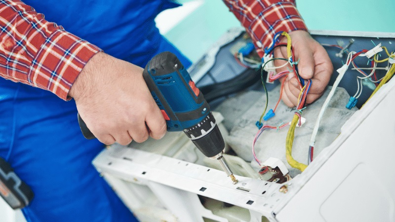 Narlıdere Demirdöküm Demirdöküm çamaşır makinesi kart tamiri – Su almama arızası orijinal parça ile giderildi. - Teknik servis örneği
